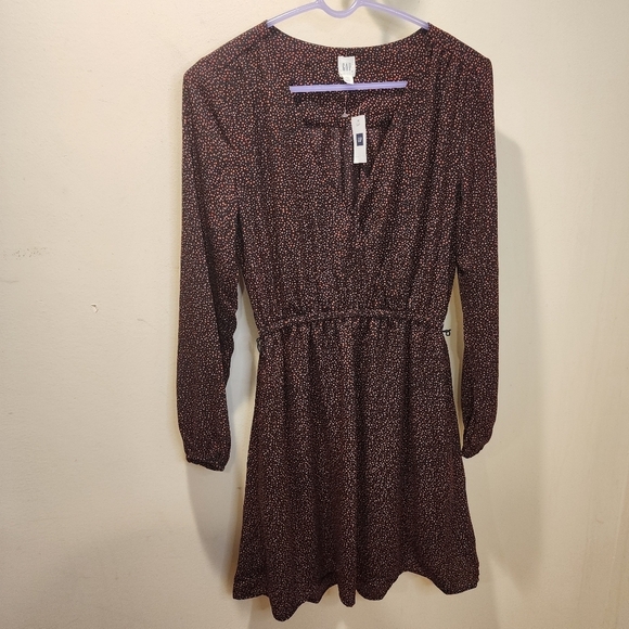 GAP long Sleeves Short Dress new with tag size XS - Picture 12 of 13